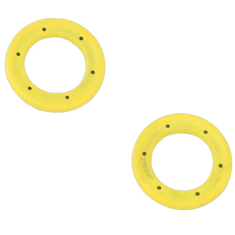 Upgrade Your Ride With This 2 Pack Metal Gear Case Drain Plug Kit That Slides Right Into Mariner Outboards For Tight Oil Changes And No Leaks During Service Time. Two yellow metal gear case drain plug seals shown