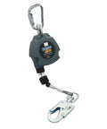 No Nonsense 11 Ft Single Leg Self Retracting Lifeline with galvanized steel cable and double latch snap hook.