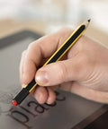 No Plug Needed Jumbo Digital Stylus Pen With Eraser For Touchscreens being used to write on a tablet screen.