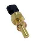YCUPONE coolant temperature sensor – side view, brass body with black plastic connector