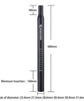 Heavy Duty Aluminum Bike Seat Post 400mm Long Fits 25.4 27.2 28.6 30.4 30.9 31.6 Millimeter Diameters For Mountain And Road Bikes