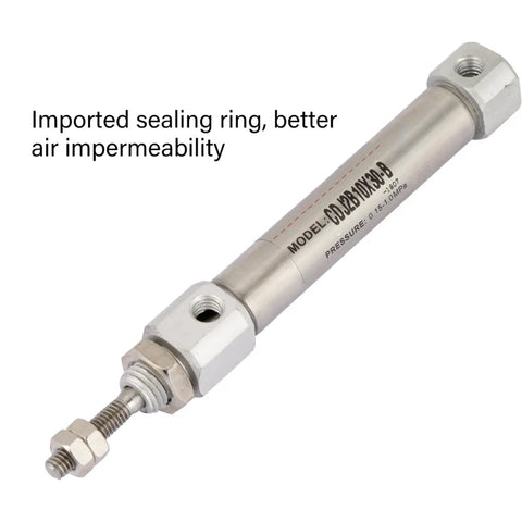 High Performance 10mm Bore Double Acting Stainless Steel Pneumatic Cylinder With 30mm Stroke For Automation And Heavy Duty Shop Floor Use
