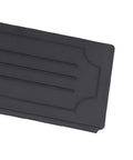 Top Tier Model Car Toolbox And Portable Luggage Storage Case For RC Hobbyists Black Hard Shell Organizer features a textured black storage lid.