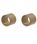 Two bronze bushing sleeves, 1" bore x 1-1/4" OD x 1" length