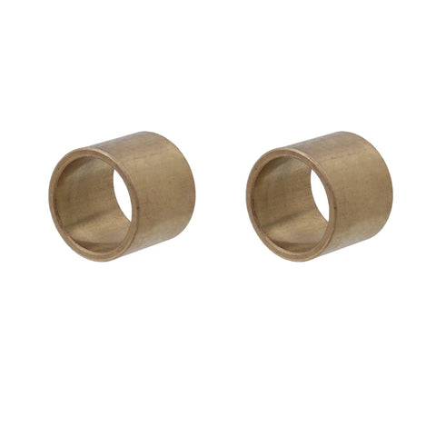 Two bronze bushing sleeves, 1" bore x 1-1/4" OD x 1" length