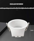 MXJCKSOQ 2 Pack LED Recessed Retrofit Downlight,7W, 12W, 18W LED Ceiling Light, slim white aluminum cup design with clips.