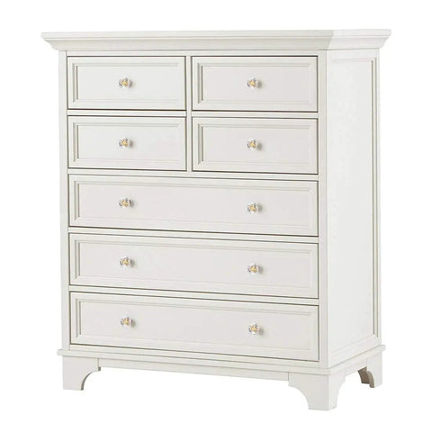 White dresser fitted with 25 Piece Diamond Crystal Glass Cabinet Knob Set 30mm Gold Pull Handles For Cupboards Drawers Dressers Bookcases Wardrobes Premium Aluminum Core Rust Resistant Easy Install.