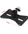 Rotatable 35mm Metal Mount Speaker Stand Adapter Top Cap with 30kg Load Bracket, 175x110mm, shown from side angle