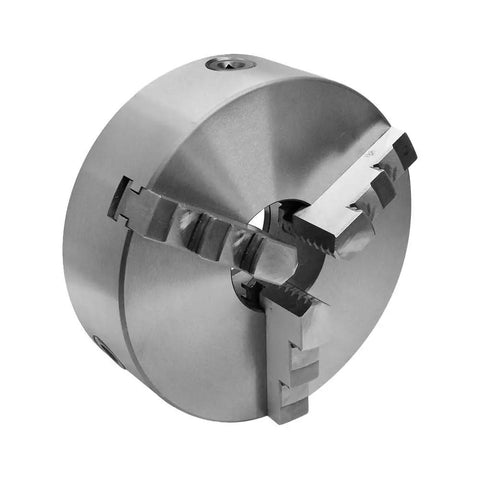 Heavy Duty Rotary Welding Positioner Turn Table With Smooth Variable Speed Control And Kickass Three Jaw Chuck close-up image of the three jaw chuck