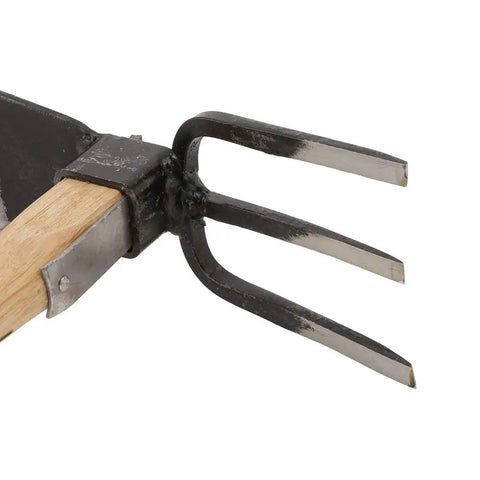 Forged Garden Hoe And Cultivator Hand Tiller With Hammer-Forged Steel Blade From Classic Japanese Craftsmanship