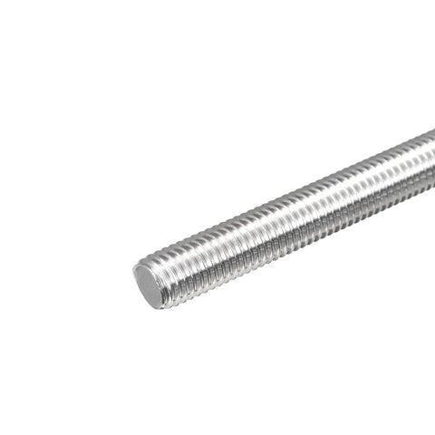 Close-up of Beefy Heavy Duty M12 X 400mm Fully Threaded Rod 1.75mm Pitch 304 Stainless Steel Right Hand Threads Bar Studs