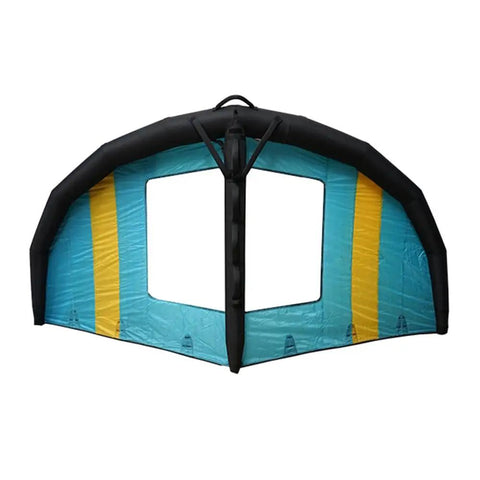 Inflatable Wing Surfboard With 5 Meter Handheld Wing Foil Kite Window For Windsurfing Kiteboarding And Board Sports, front view