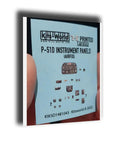 1 To 48 Scale P51D Mustang Instrument Panels 3D Decal For Airfix Model Kit with realistic cockpit details on blue sheet