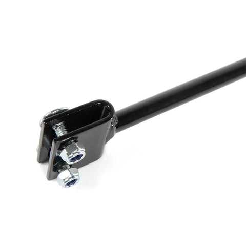 Close-up of Hand Shifter Arm Extension Lever For Easy Hand Shifting On Motorcycles And ATVs with steel bolts