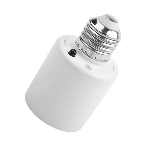 E27 Motion Sensor Lamp Holder With Remote Control, Hands Free Auto On Off Lighting, Adjustable Brightness Infrared Socket For Hallways, Garages, And Closets, white E27 socket