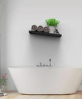 Floating Toilet Paper Shelf Organizer For Bathroom Wall Mount Tilted Holder For Tissue Rolls Wipes Towels And More Dope Modern Decor