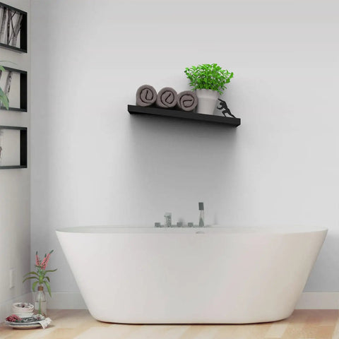Floating Toilet Paper Shelf Organizer For Bathroom Wall Mount Tilted Holder For Tissue Rolls Wipes Towels And More Dope Modern Decor
