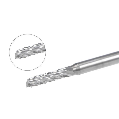 Ten Piece 2.5mm Carbide End Mills Engraving Milling Cutters For PCB Machining With One Eighth Inch Shank CNC Router Bits High Hardness And Wear Resistance For Precise Smooth Cuts