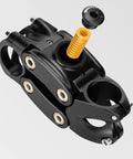 Mountain Bike Shock Absorber Spring Beefed Up For Suspension Stem Dashpot 90mm Angled 7 Degree Buffer, black with yellow spring