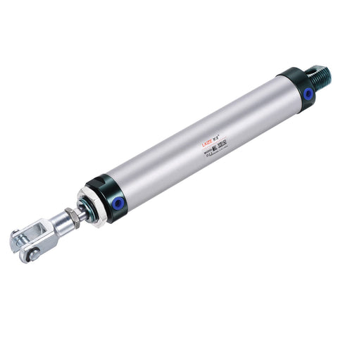 Pneumatic Air Cylinder Double Action MAL32X150 32mm Bore 150mm Stroke. Aluminum alloy body with Y connector.