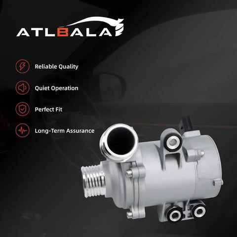 Heavy Duty Electric Engine Water Pump For Bmw 234 Series X1 X3 Z4 2012 Through 2018 Plug And Play Coolant Pump Assembly side view.