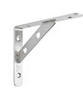 Heavy Duty Stainless Steel Wall Shelf Bracket, L Shape Support For Kitchen, Bathroom, And Garage Storage, Silver Finish, Durable