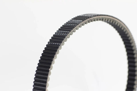 Heavy Duty Motorcycle V Belt Primary Drive Replacement 955x22x13 For 300cc Scooters, black toothed drive belt close-up