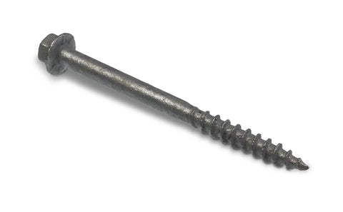 Size Ten Strong Drive SD Connector Screws, 1-1/2 Inch Length, 1/4 Inch Hex Head, Galvanized Coating, Nail Replacement