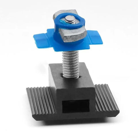 Rock Solid Solar Panel Mounting Clips 4 Pack High Strength Aluminum Alloy Wing Nuts secure grip for PV systems, detailed view of unit