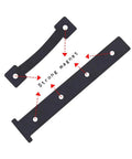 Magnetic Decorative Garage Door Accents Kit With Faux Hinges And Handles Black Finish Easy Install For Steel Doors Includes Four Hinges And Two Handles Upgrades Curb Appeal With Dope Rustic Modern Look showing strong magnet feature.