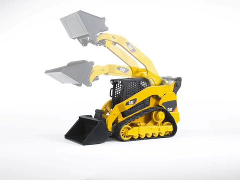Cat Compact Track Loader Toy With Adjustable Lockable Loading Arm And Moveable Rubber Tracks For Realistic Construction Playtime
