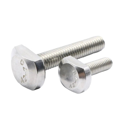 Two Stainless Steel T Shape Hammer Head Bolts for T Slot Systems M5 M6 M8 M10 M12 Set 1 2 5 10 Pieces Durable Fasteners