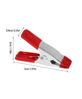 Heavy Duty Metal Spring Clips For DIY Pros: 50 Pcs Heavy Grip Woodworking Clamps And Craft Tool Picks For Home Repairs, Carpentry Jobs, And Festive Arts Projects With Versatile Strong Hold. Red metal spring clip, 5cm, 1.97in