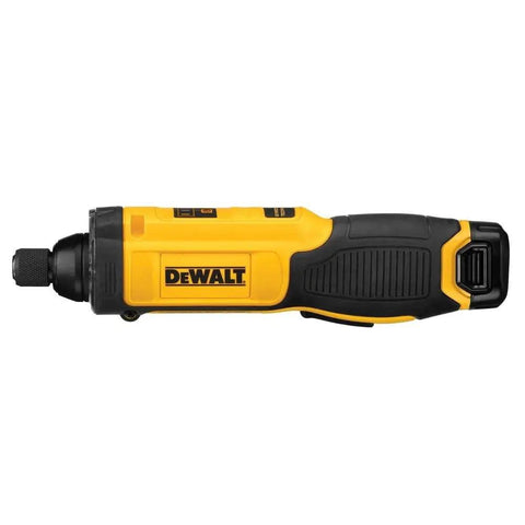 8V Max Cordless Gyroscopic Screwdriver With Motion Activation, Variable Speed 0-430 RPM, Reversible, Rechargeable shown in close-up.