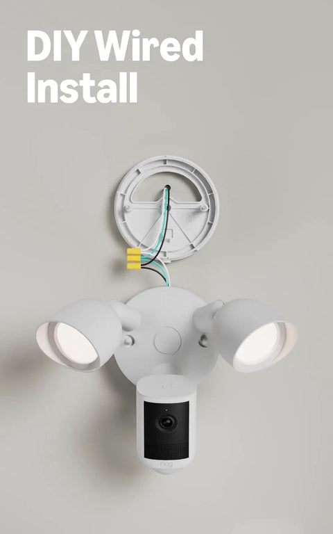 Wired Floodlight Security Camera Serving Up Legit Crisp 2K Video And Wide Angle Coverage With 6X Digital Zoom For Sharp Clarity And Ultra Bright Lights To Keep Your Crib Secure While You Catch Every Weird Visitor