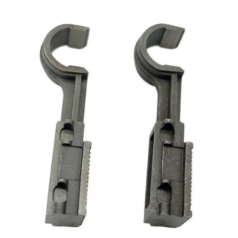 Pro Grade Welding Shoe Spare Part For Battery Powered Plastic Strapping Tool Fits BXT3 16 And BXT3 13 Replacement 1832 022 257 For Crisp Heat Seals And Long Lasting Wear, gray metal pair