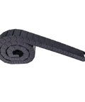 Two Pack Open Type Drag Chain Cable Carrier, 15x30mm Internal Size, Flexible 1 Meter Length With End Connectors, rolled view