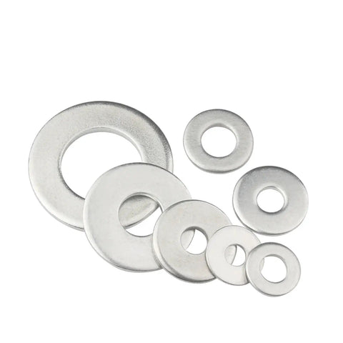 Heavy Duty Flat Washer Set For Fasteners, 200 Pieces, 304 Stainless Steel, Size Range M1.6 To M30, Assortment Kit For Even Load Distribution, Joint Protection, And Keeping Fasteners Tight, assorted sizes