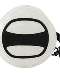 Top view of white Dry Stuff Sack with Rollover Top Keeps Gear Totally Dry For Kayaking Beach Rafting in see-through TPU waterproof material