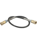 Heavy Duty High Pressure Air Hose 50cm M10x1 Thread 9000 PSI Stainless Wrap Protects Against Kinks For Hunting Diving Tanks And Industrial Jobs Built To Handle Abuse No Matter How Hard You Run Them Today, coiled with brass fittings