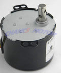 CHANCS mini gear motor, 110V micro AC motor with 50/60 RPM, black housing, metal output shaft and multicolor wires