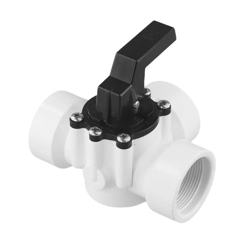 Heavy Duty Three Way PVC Diverter Valve For Swimming Pool And Spa, durable material, smooth handle, easy install.
