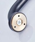 Close-up of Oil Rubbed Bronze 20 Inch Shower Grab Bar Heavy Duty Solid Brass For Bathroom Safety, Supports Up To 500 Lbs, Easy Install.