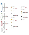 Kickass Assorted Steel Safety Pins Bulk Kit For Sewing Tailoring And Crafting showing varied sizes and colors of safety pins.
