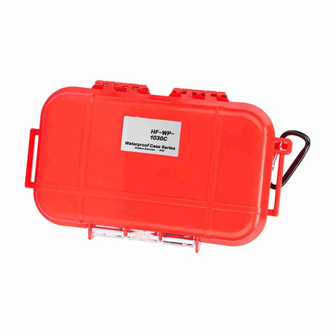 Red Outdoor Survival Shockproof Storage Box and Cover Durable ABS and Stainless Steel Container Airtight and Portable EDC Organizer
