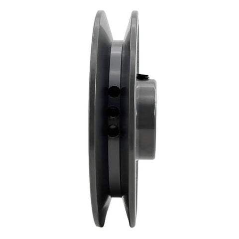 Beefy Heavy Duty 3/4 Inch Bore Single Groove Cast Iron V Belt Pulley With 4.75 Inch Outside Diameter, Motor Pulley For A AX B BX 4L 5L V-Belts, Precisely Machined, Static Balanced, Rust Resistant Finish, BK5034