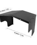 Heavy Duty Steel EV Charger Roof Cover Universal Wall Mount Awning For Standard Charging Stations with dimensions 43.94cm x 27.94cm.