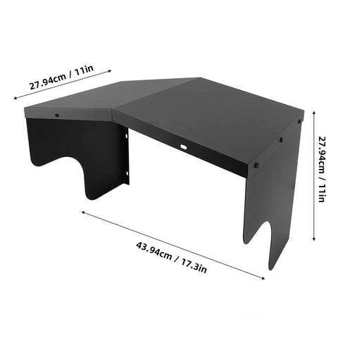 Heavy Duty Steel EV Charger Roof Cover Universal Wall Mount Awning For Standard Charging Stations with dimensions 43.94cm x 27.94cm.