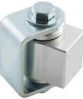 Built Tough Weld On Gate Hinge With Aluminum Body And Steel Bracket Featuring smooth horizontal adjustment and high temp sealed bearings.