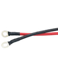 Rock Solid Heavy Duty Quick Connect Charging Cord For Electric Forklift Battery Industrial Grade Plug Interface Dual Pack 50 Amp 600 Volt Silicone Tinned Wire Harness with crimped ring terminals.